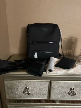 Dagne Dover Indi Diaper Backpack Large in Onyx NWOT